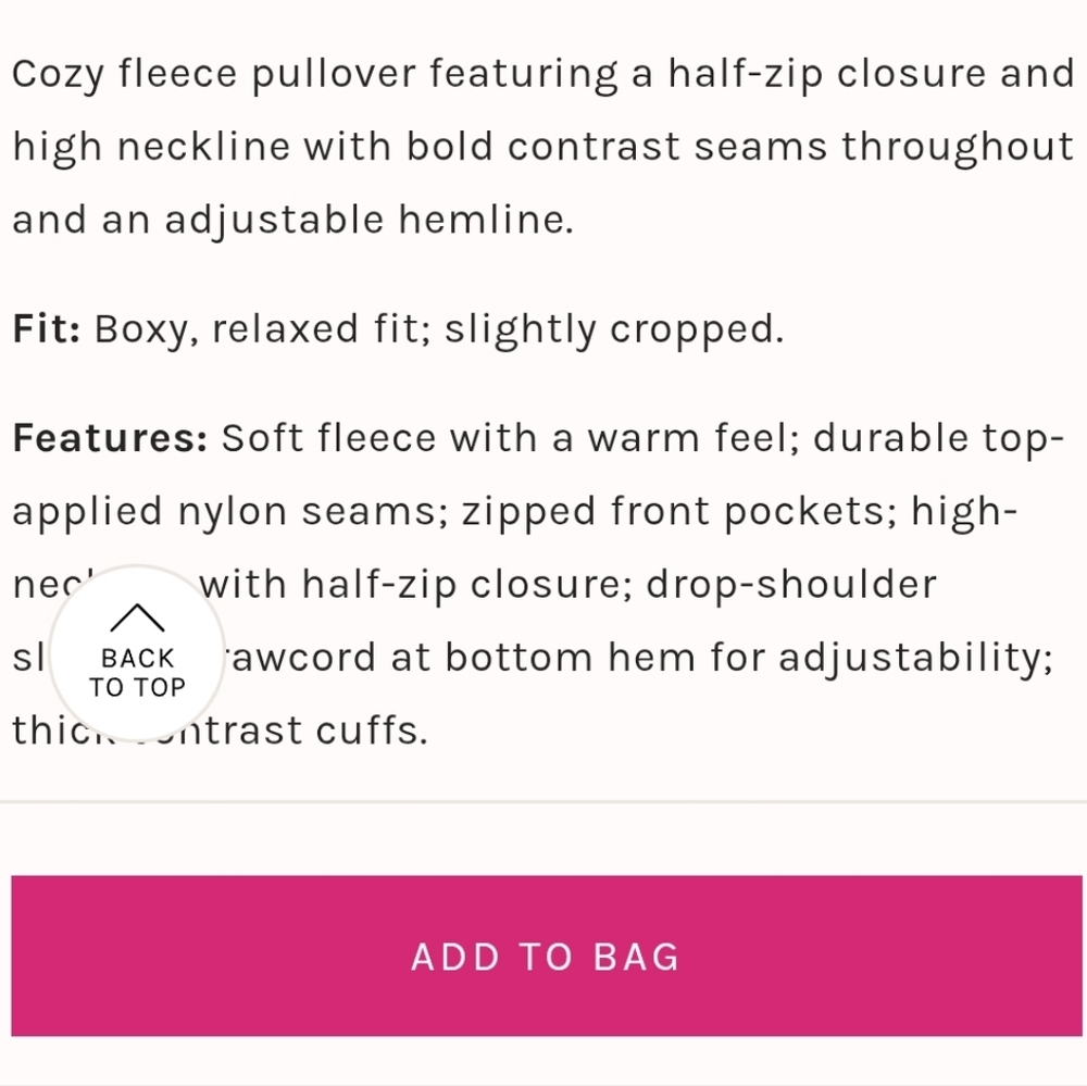 Free people mountain high, half zip pull over. NWT. Size Small. Price Firm. - Picture 6 of 6